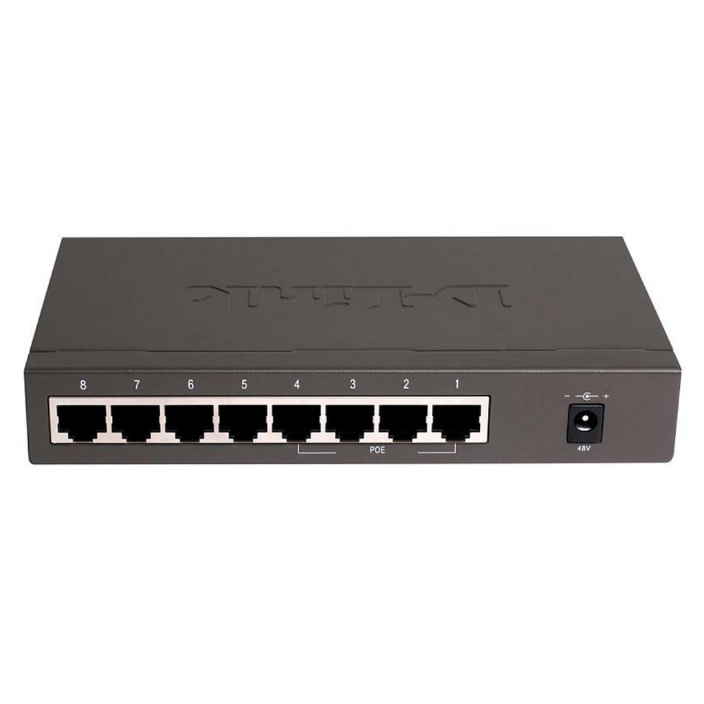 سوئیچ شبکه 8 پورت با 4 پورت PoE دی لینک مدل DES-1008P